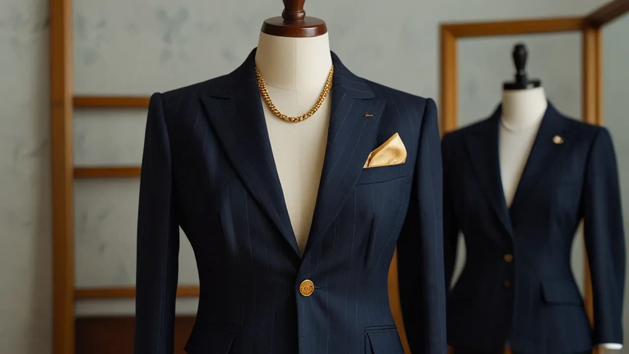 Jak dobrać idealny 3-częściowy garnitur damski w paski?